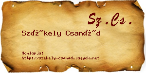 Székely Csanád névjegykártya